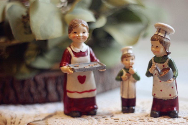 【好日恋物】德国vintage 祖母一家 圣诞波丽摆饰/圣诞礼物 整组贩售 - 摆饰 - 其他材质 