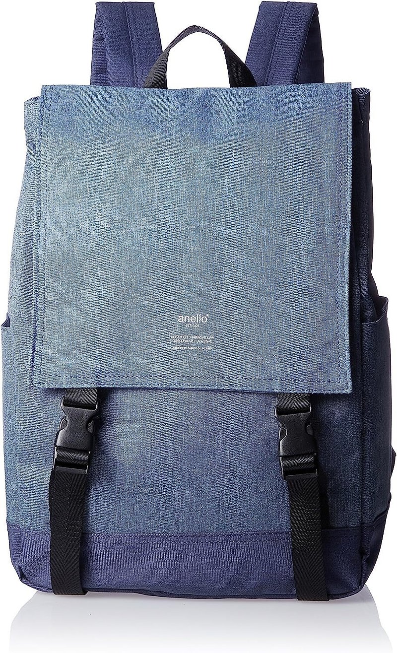 anello 大容量双肩书包 背包背囊 ATH1151Z 牛仔蓝色 - 后背包/双肩包 - 聚酯纤维 蓝色