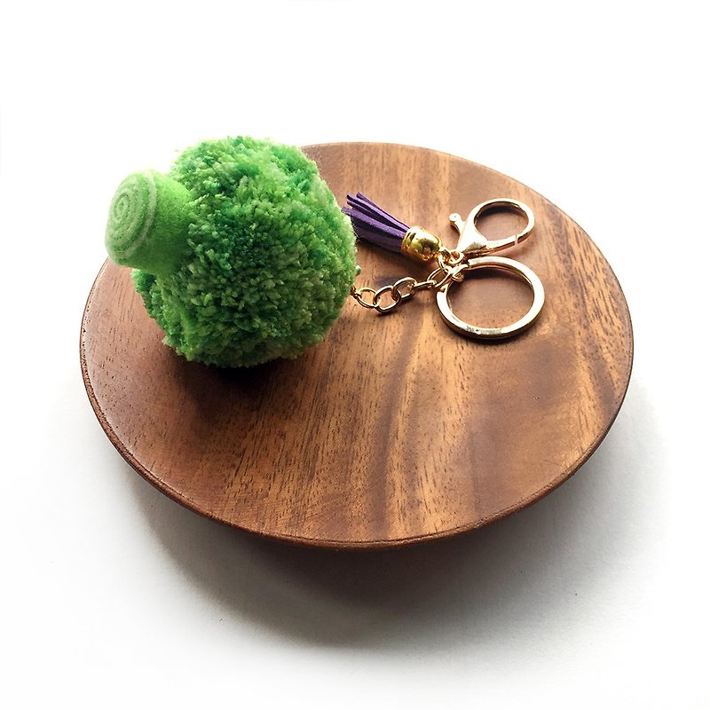 花椰菜钥匙圈-翠绿特别版 - 钥匙链/钥匙包 - 棉．麻 