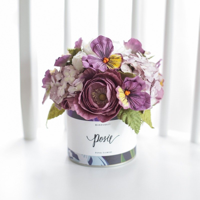 Aromatic Medium Flower Gift Box Lavender Heaven - 摆饰 - 纸 紫色