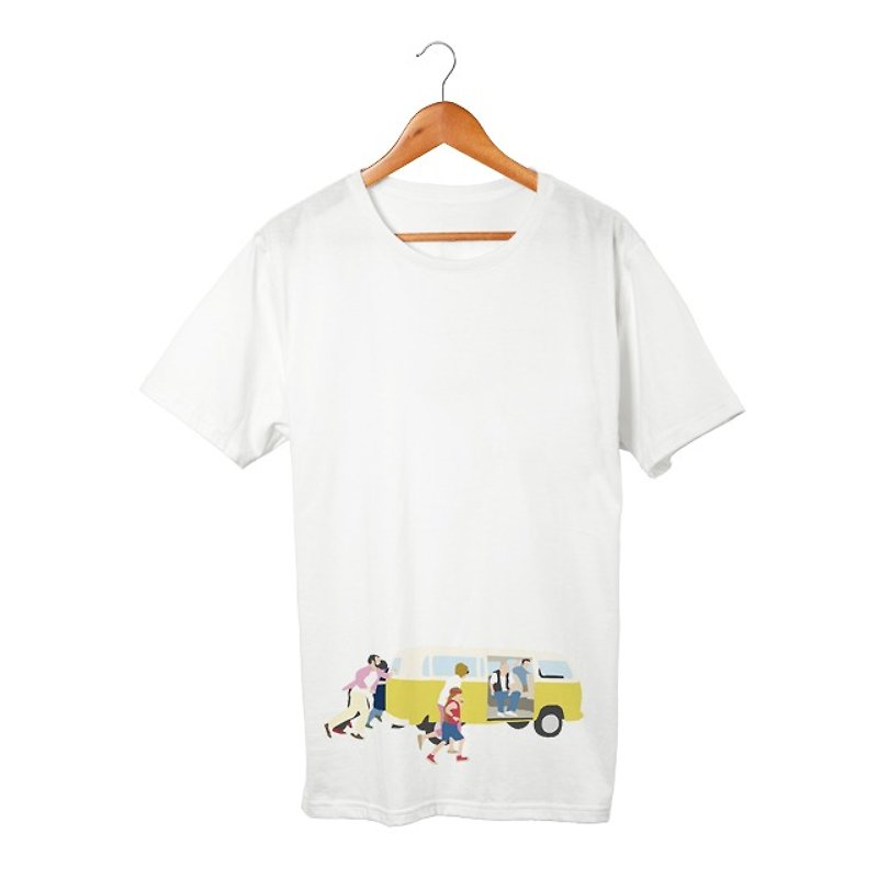 Hoover family #2 T-shirt - 女装 T 恤 - 棉．麻 白色