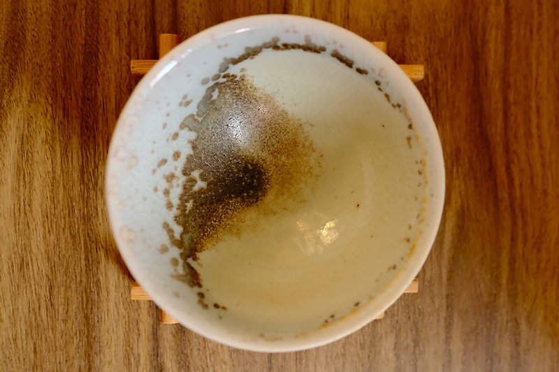 柴烧茶杯 - 落灰志野结晶茶杯 - 陶艺 - 陶 蓝色
