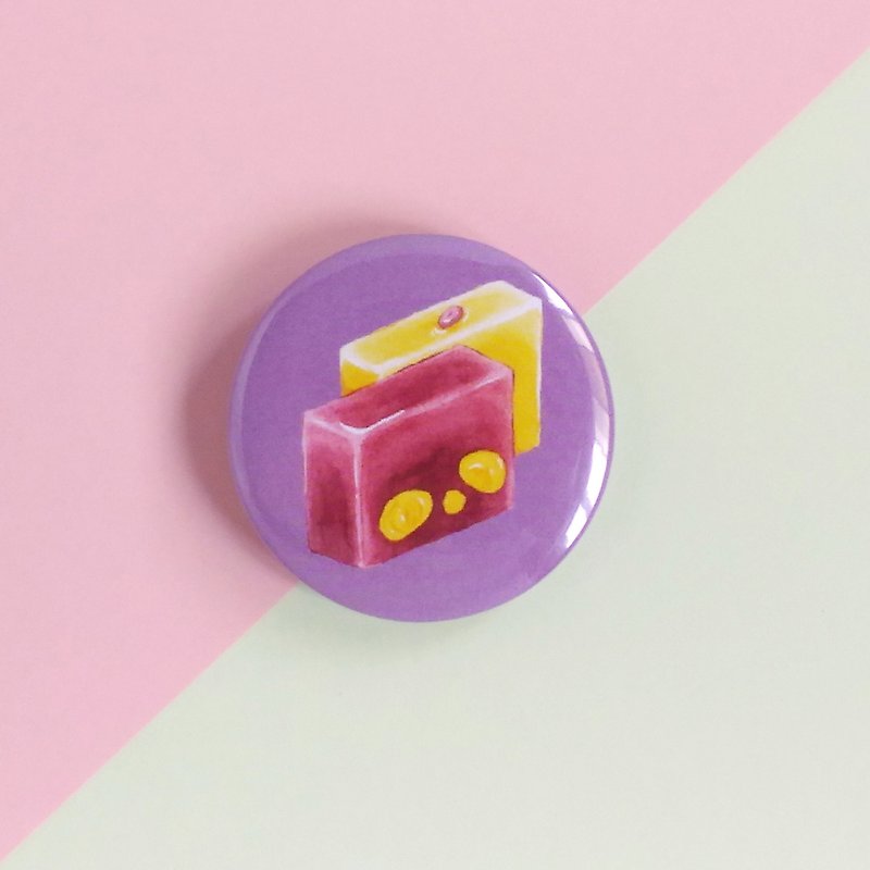 羊羹徽章 - 徽章/别针 - 塑料 紫色