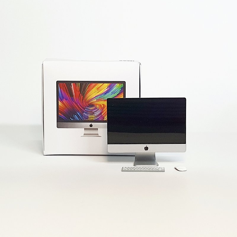 NEW iMac 27 TOY Miniature scale 1/12 - 摆饰 - 塑料 白色