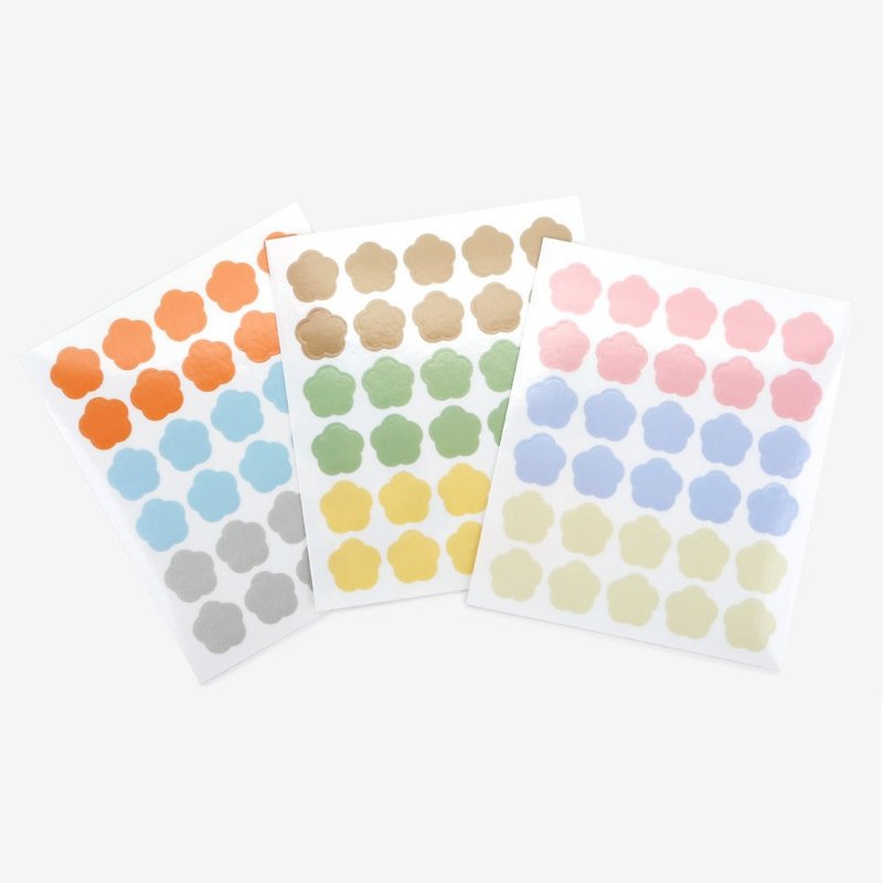 Dailylike TC装饰标签贴V4(3色组)-押花色块,E2D08485B3 - 贴纸 - 塑料 多色