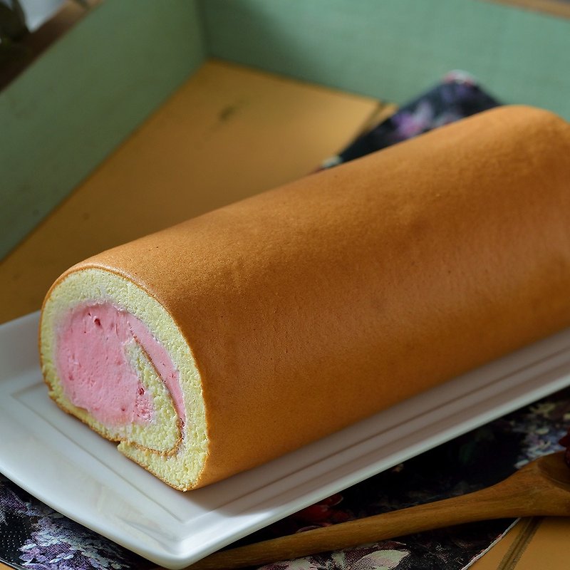 艾波索【18度C莓果鲜乳卷18厘米】生乳卷 - 蛋糕/甜点 - 新鲜食材 粉红色