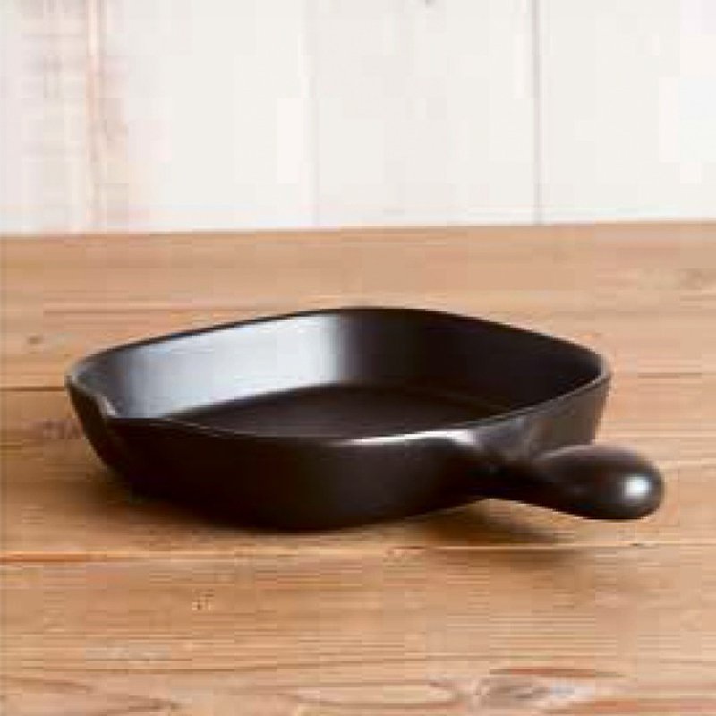 TOJIKI TONYA 四日市 耐热陶瓷 方型烤盘 - 厨房用具 - 陶 黑色