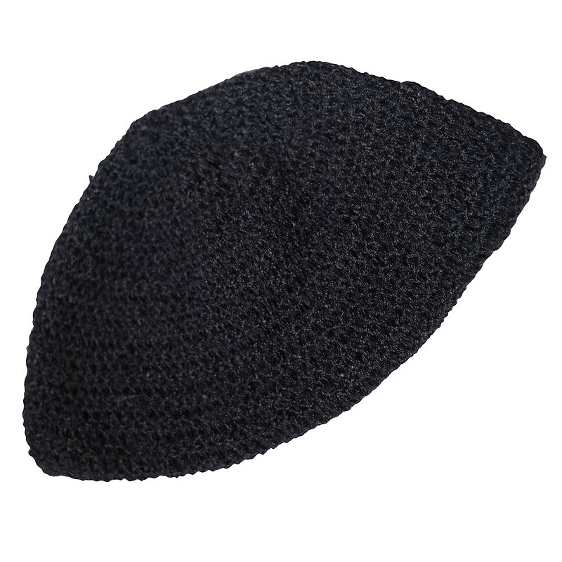 手工冷帽 - 帽子 - 羊毛 黑色