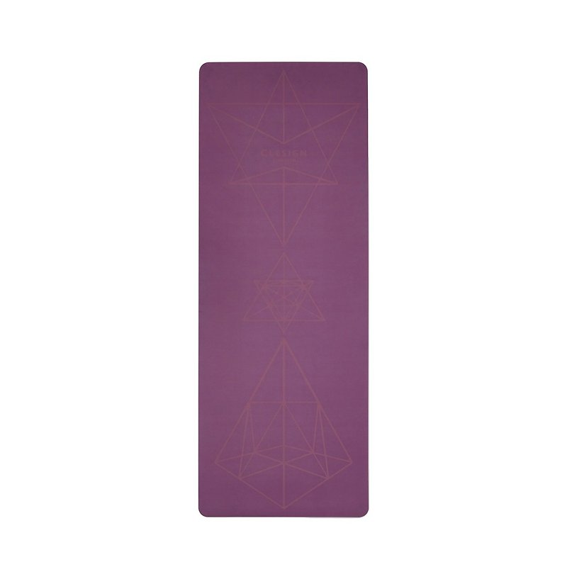 【Clesign】COCO Diamond Mat 瑜珈垫 4.5mm - Pansy - 瑜珈垫 - 其他材质 紫色