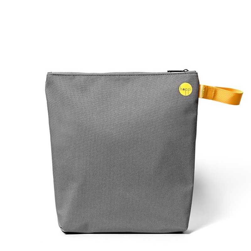 防泼水携行袋 (大型灰色) - 化妆包/杂物包 - 聚酯纤维 灰色