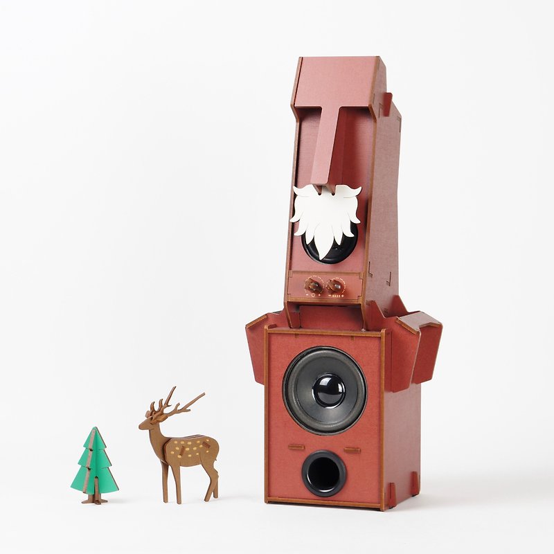 圣诞老公公豪华组合(1.1声道) | 桌面的圣诞 - 限定系列 - 扩音器/喇叭 - 木头 多色
