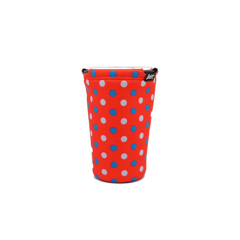BLR 婴儿推车杯架 gogoro 饮料架 红底 水玉 WD119 - 随行杯提袋/水壶袋 - 聚酯纤维 红色
