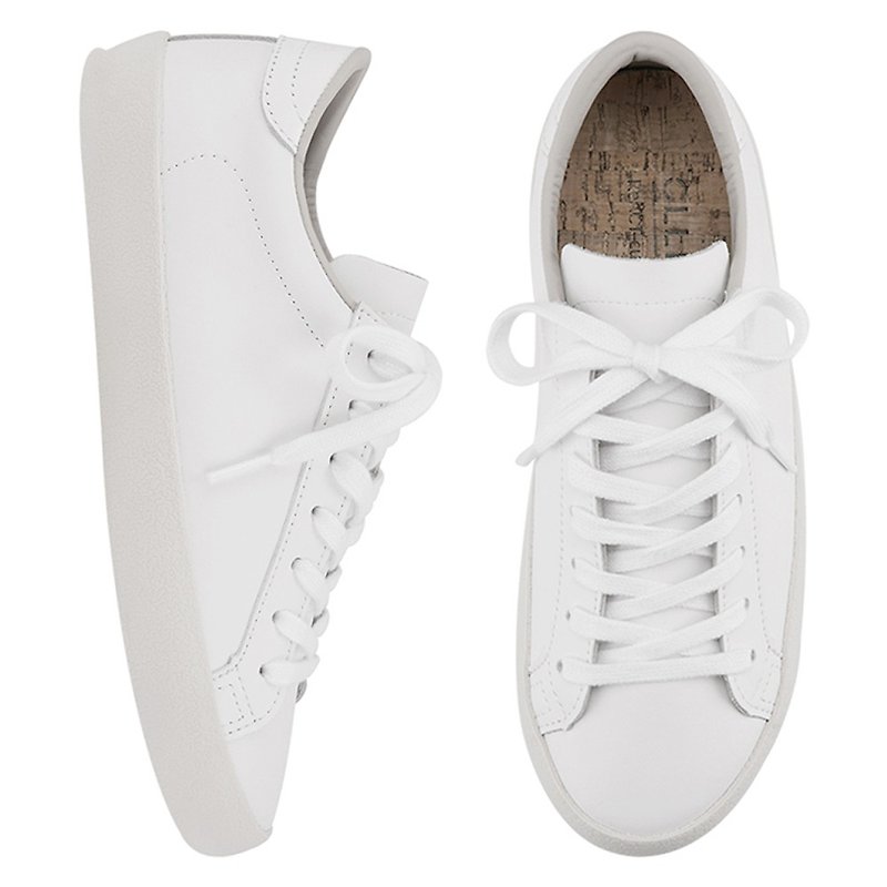 SPUR 超多韩星选用 CLLIB 牛皮小白鞋 LF4701 WHITE - 女款休闲鞋 - 真皮 白色