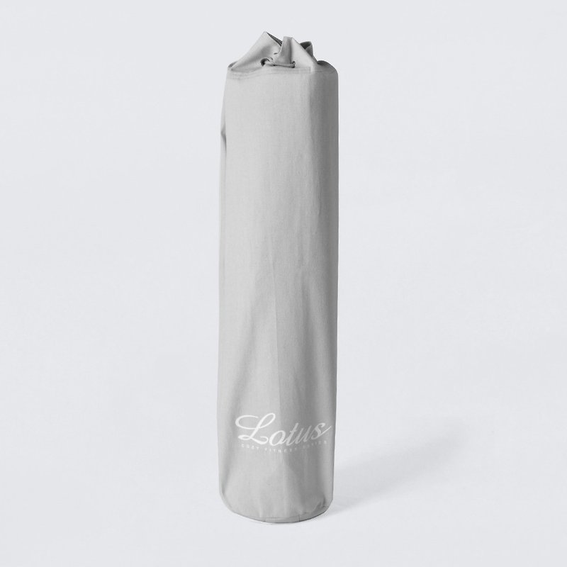 【LOTUS】可调式束口瑜珈垫收纳背袋Yoga Bag - 运动配件 - 棉．麻 银色