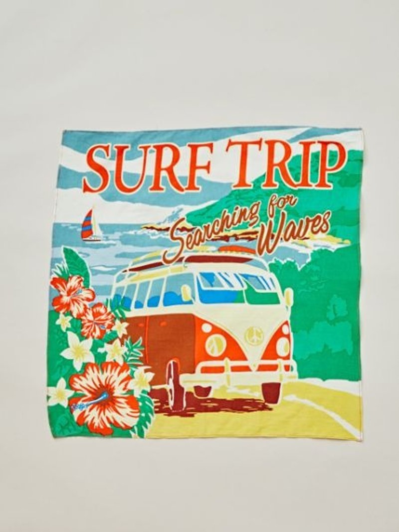 【预购中】✱夏威夷巴士方巾✱(两色) 4ISP7250 - 其他 - 棉．麻 多色