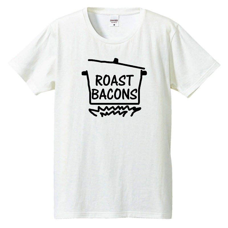 Tシャツ / Roast Bacons 鍋 - 男装上衣/T 恤 - 棉．麻 白色