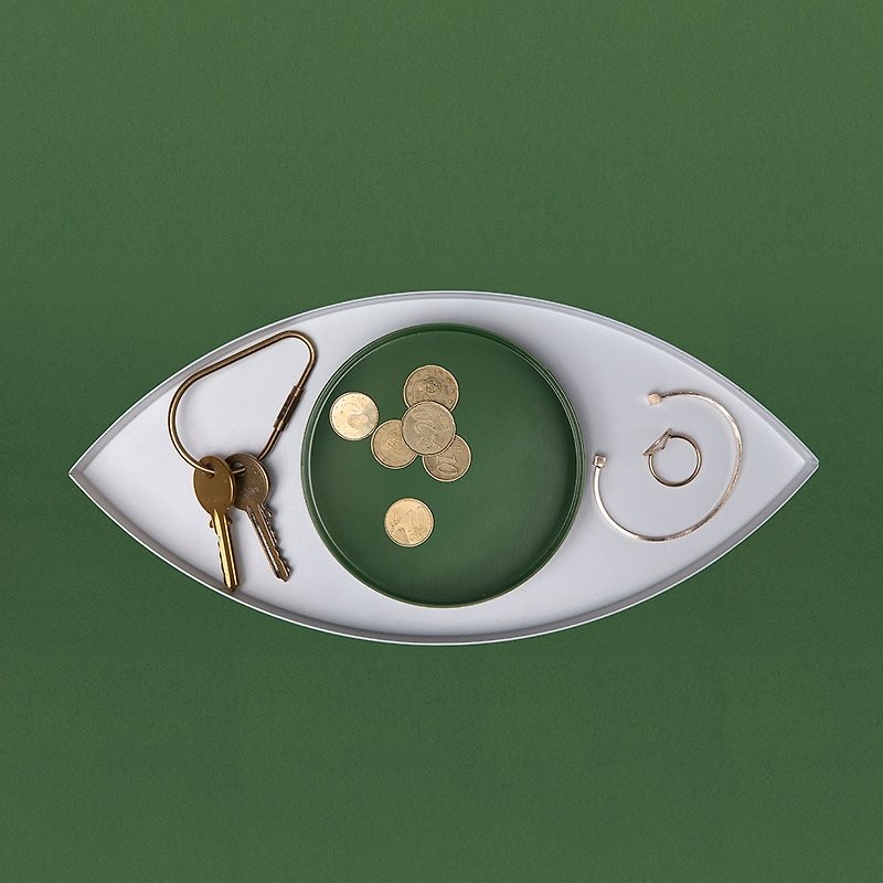 DOIY 瓦伦西亚之眼-置物盘(绿眼) - 收纳用品 - 其他金属 绿色