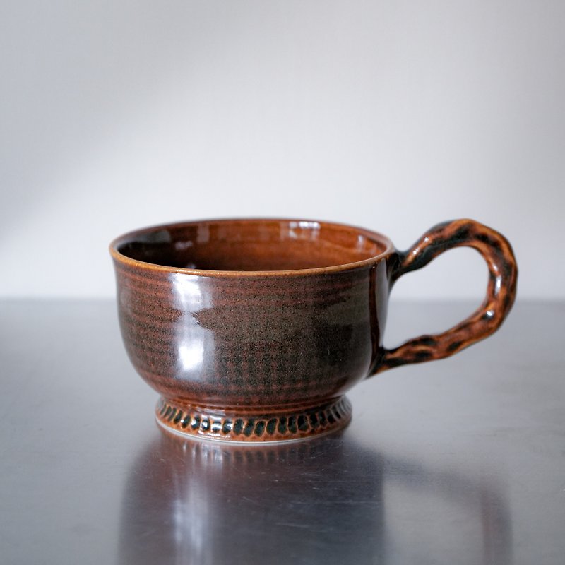 陶瓷 咖啡杯 茶杯 焦糖酱 Ceramic Tea Cup - 杯子 - 陶 咖啡色