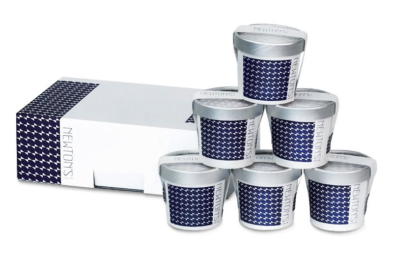 纽登斯义式水果优格冰淇淋(独享杯)六入礼盒组 - 冰淇淋/冰棒 - 新鲜食材 蓝色