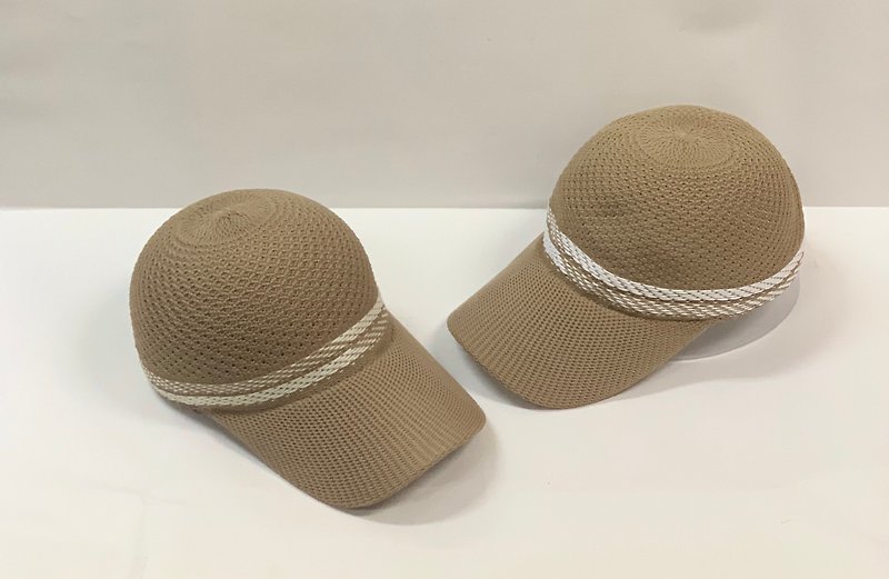 HEYHAT 跃动花纹编织-运动帽棒球帽-卡其 - 帽子 - 聚酯纤维 多色