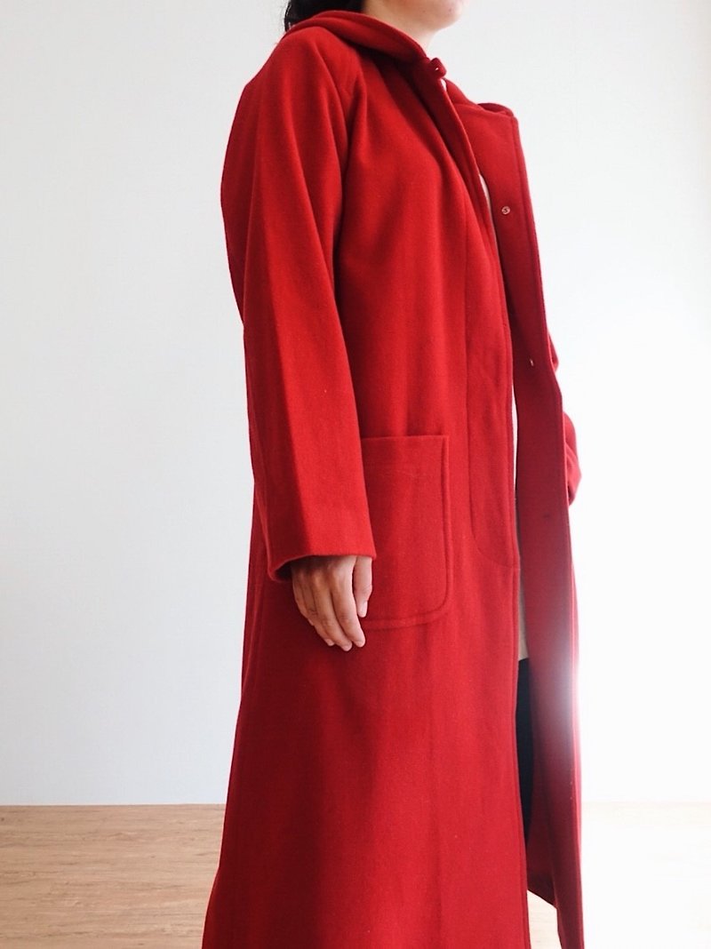 Vintage 大衣 / 毛料 no.7 - 女装休闲/机能外套 - 其他材质 红色