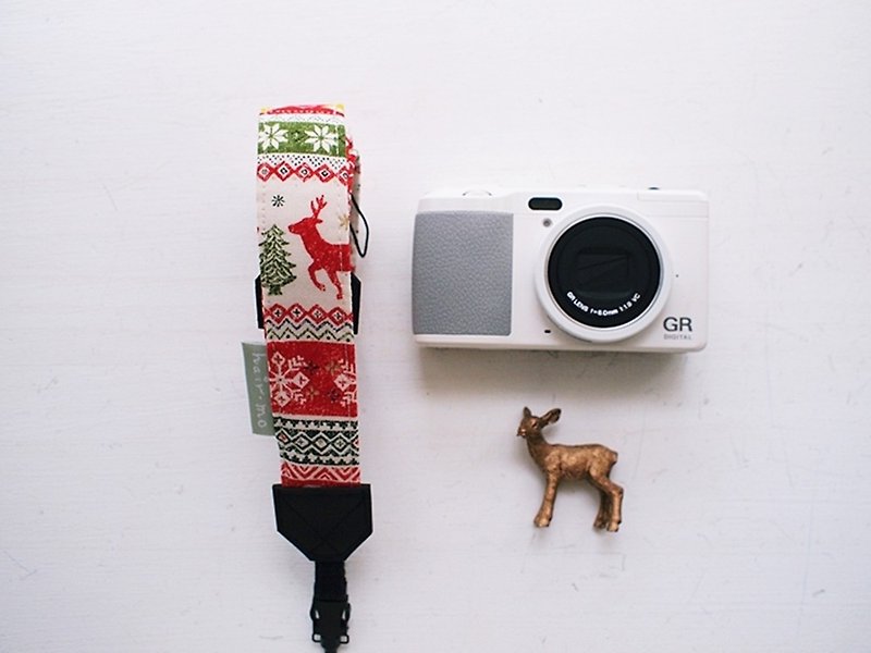 hairmo。圣诞麋鹿相机背带(手机/相机) - 相机 - 纸 红色