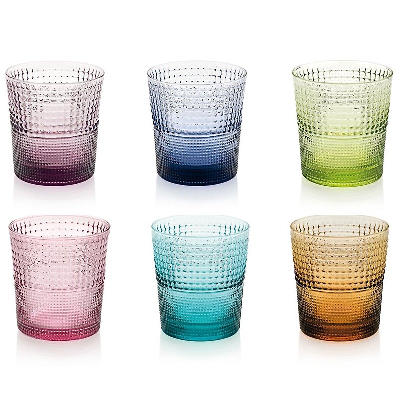SPEEDY系列-280ml手工彩色玻璃杯6入组-原厂盒装 - 杯子 - 玻璃 多色