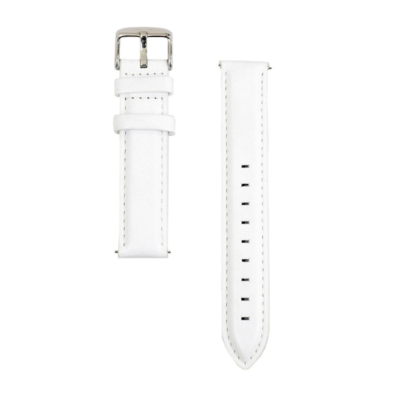 BOND STONE 18mm Genuine leather belt White(36mm case only) - 表带 - 真皮 白色