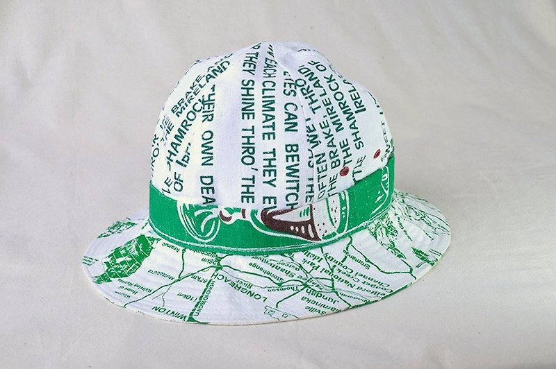Vintage 麻布月历渔夫帽 - 帽子 - 棉．麻 多色