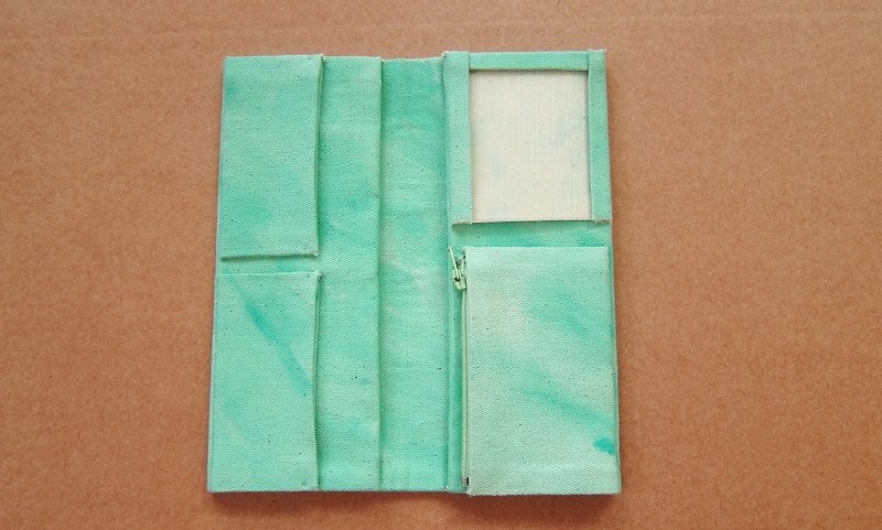 (毕业礼物预售中)  AQUA GREEN手染 防水长夹 (可免费电烧英文字喔) - 皮夹/钱包 - 其他材质 绿色