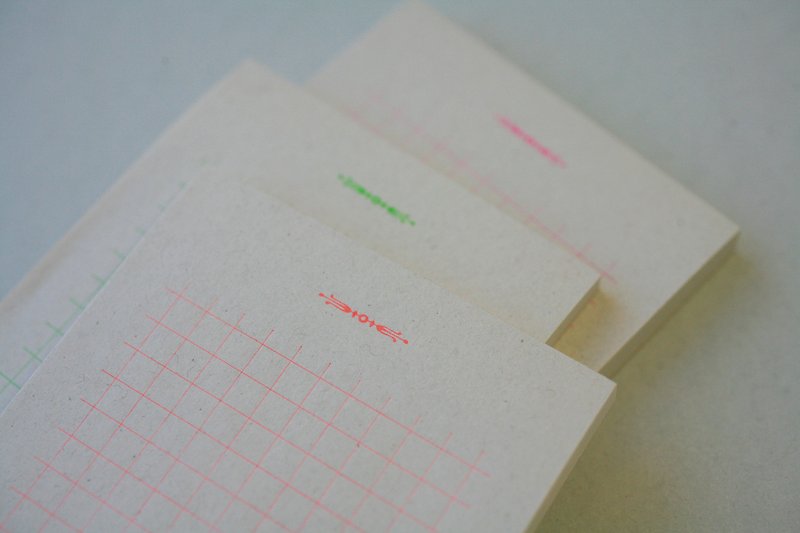 荧光色印刷的Zaragami记事簿(1) - 卡片/明信片 - 纸 灰色