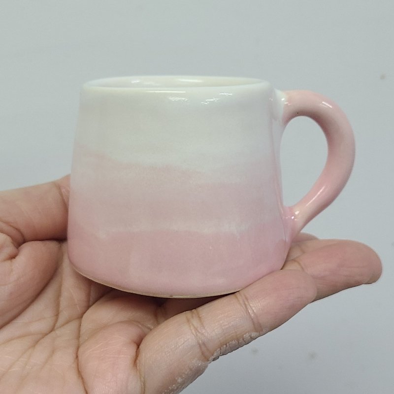 粉红富士山浓缩咖啡杯 - 咖啡杯/马克杯 - 陶 粉红色