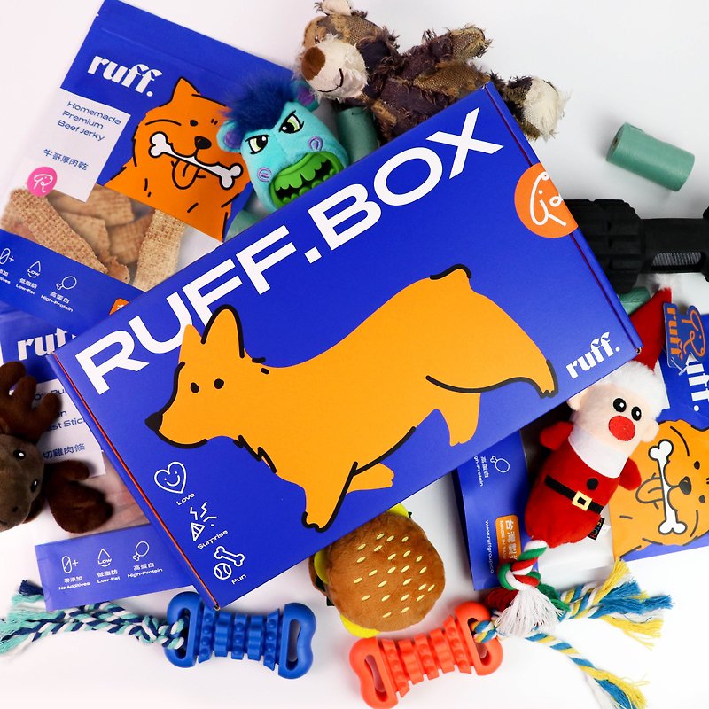 ruff. box | 蓝夫宠物惊喜盒 | 单盒体验 - 其他 - 其他材质 蓝色