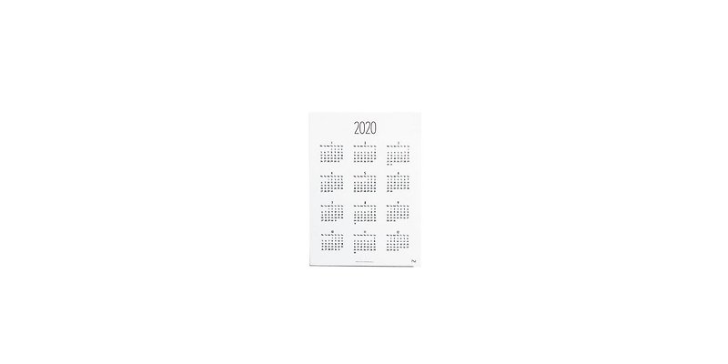 NORITAKE - SEE BY DAY 2020 - 年历/台历 - 纸 白色