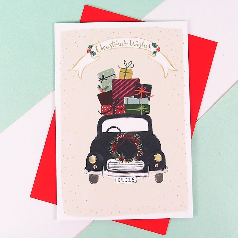 车子装满一堆礼物 耶诞卡片【Hallmark-卡片 圣诞节系列】 - 卡片/明信片 - 纸 多色