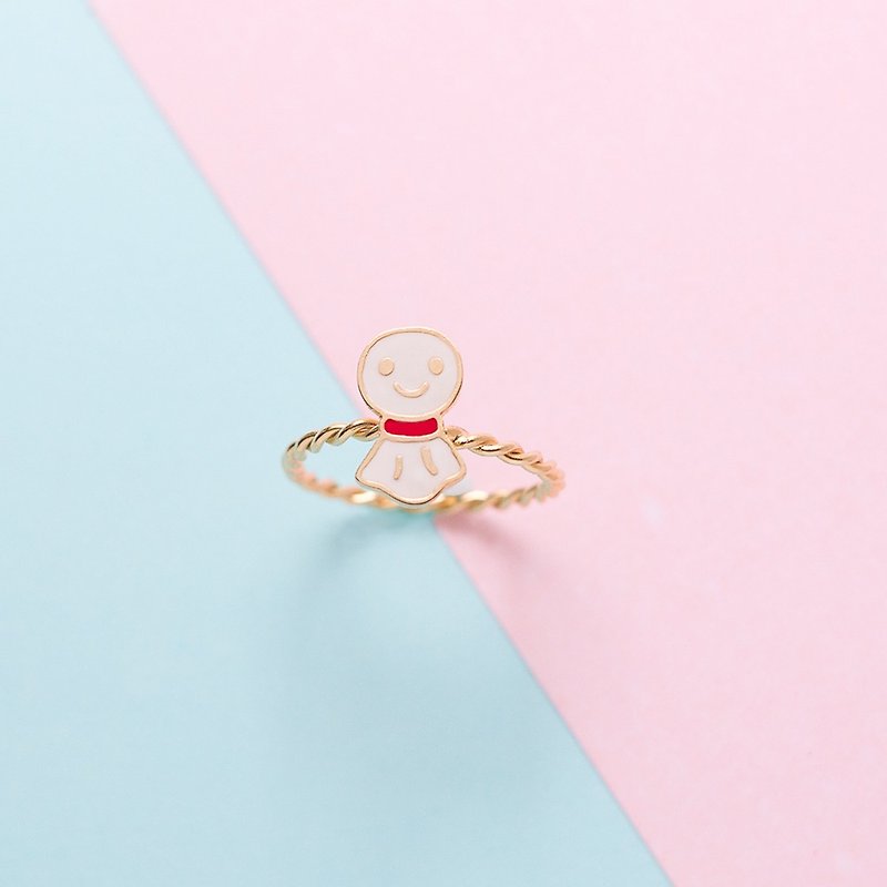 日本 印象 手作可调整戒指 - 戒指 - 珐琅 多色