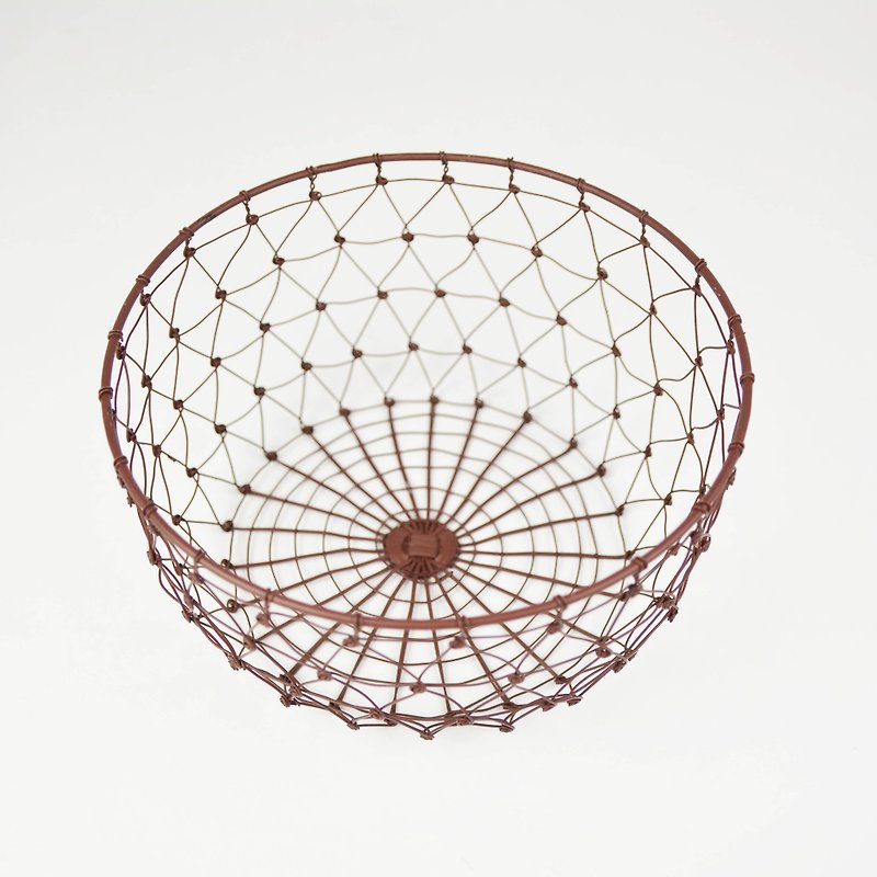 铁篮系列-大圆网篮-公平贸易 - 收纳用品 - 其他金属 咖啡色
