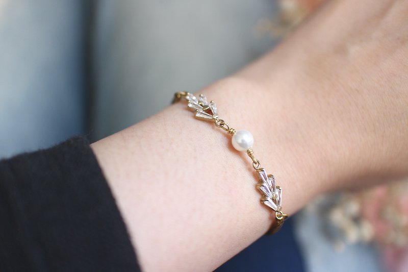白蒂娜-珍珠 黄铜手链 - 手链/手环 - 铜/黄铜 多色