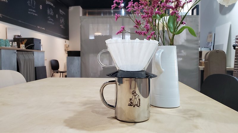 Smartcafe 露营专用咖啡钢杯 - 保温瓶/保温杯 - 不锈钢 银色
