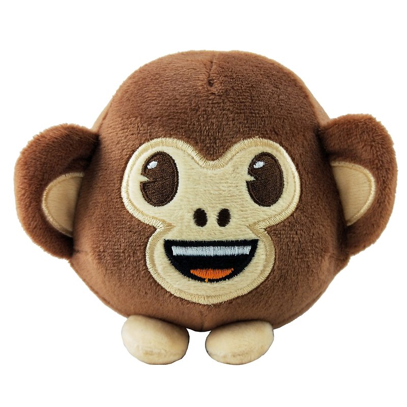 emoji表情符号授权-手枕玩偶【猴子】 - 玩偶/公仔 - 棉．麻 