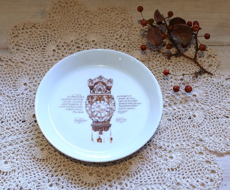 【好日恋物】Mitterteich Porzellan古董钟陶瓷盘 - 摆饰 - 陶 咖啡色