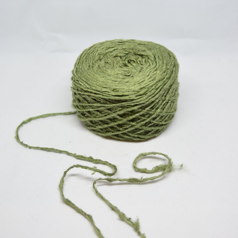 手捻香蕉丝线-小草绿-公平贸易 - 编织/刺绣/羊毛毡/裁缝 - 植物．花 绿色