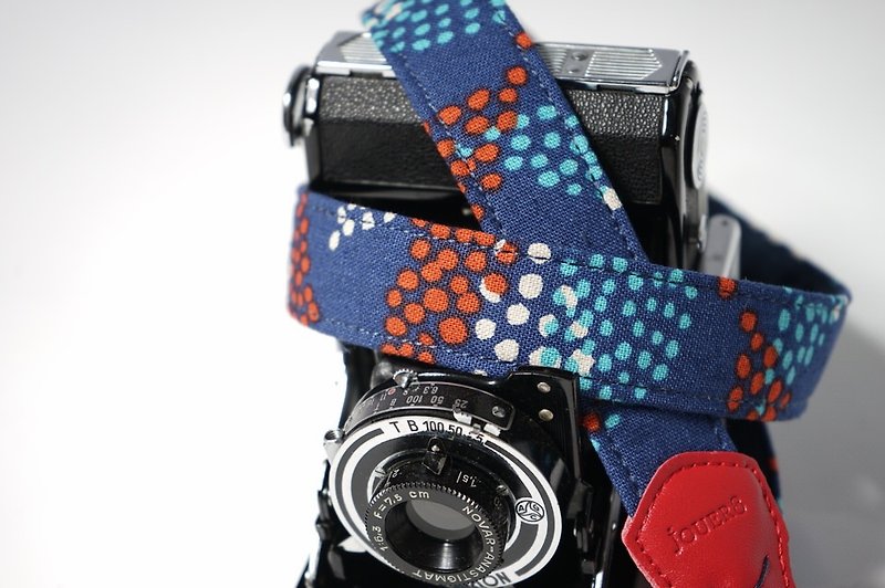 蓝石舒压相机背带2.5 - 相机 - 棉．麻 蓝色