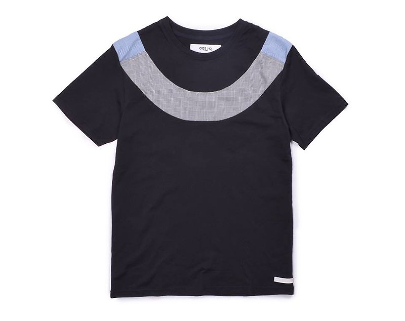 oqliq - Urban Knight - 雪柄T-shirt (黑) - 男装上衣/T 恤 - 棉．麻 黑色