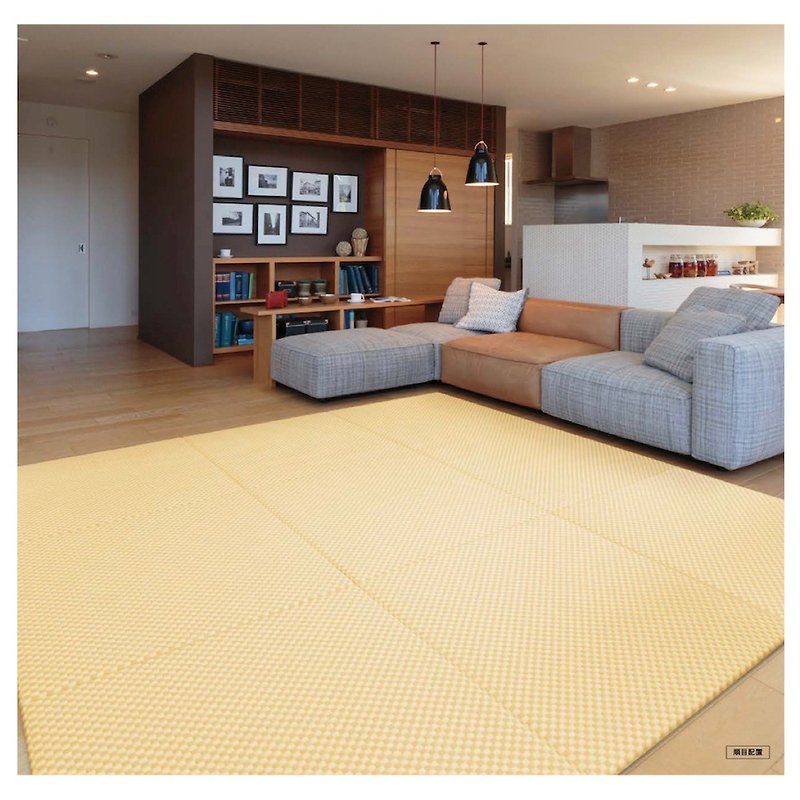 和织系列－市松稻黄 两片组 - 地垫/地毯 - 塑料 黄色