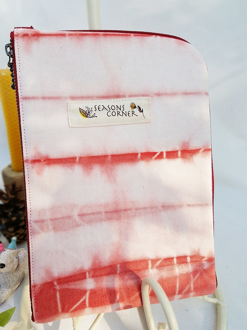 冬季旅行-粉红电梯 8寸护照包 圣诞 新年最佳礼物 - 皮夹/钱包 - 棉．麻 粉红色