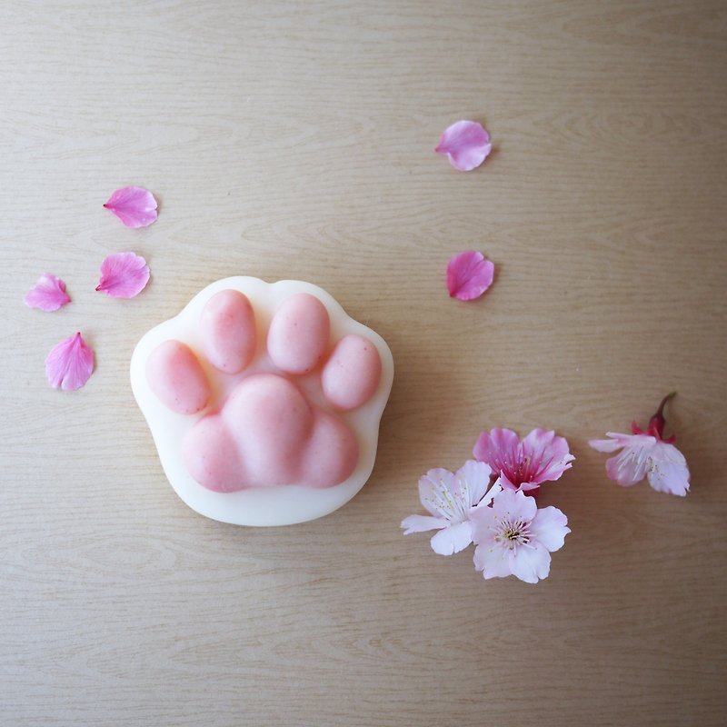 樱花 | 乳油木果沐浴猫掌皂 | 人用 | 猫手作 | 花香调 - 沐浴用品 - 植物．花 白色
