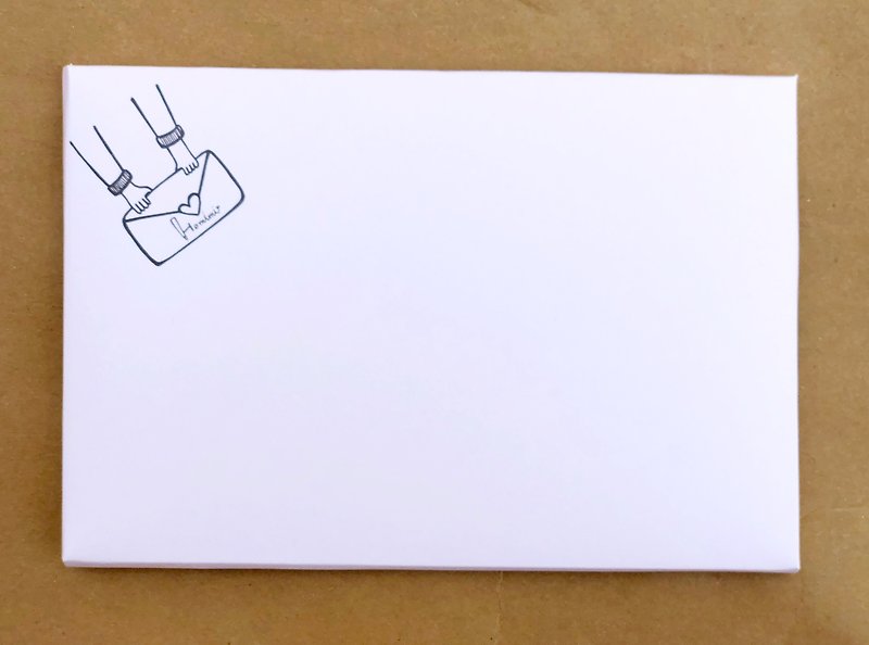 插画明信片卡片封套 - 喜帖 - 纸 透明