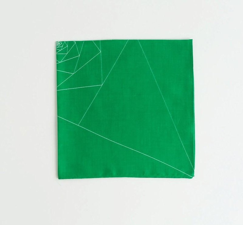 Triangles Pocket Square - 其他 - 棉．麻 绿色