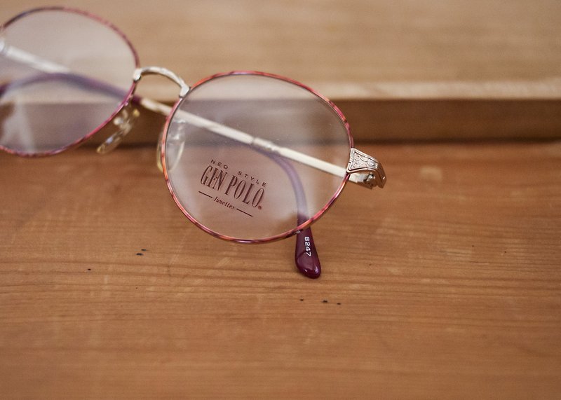 Made in Japan 日本书呆子 vintage 金属框 雕花 眼镜 - 花色 - 眼镜/眼镜框 - 其他金属 